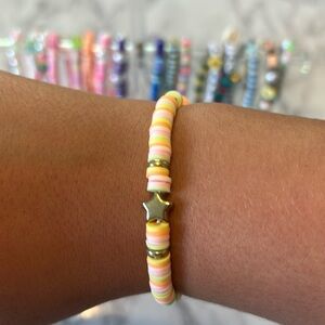 Kids clay bead bracelet